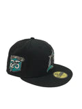 Men NEW ERA Florida Marlin Metallic Logo Side Patch 59Fifty Fitted Hat