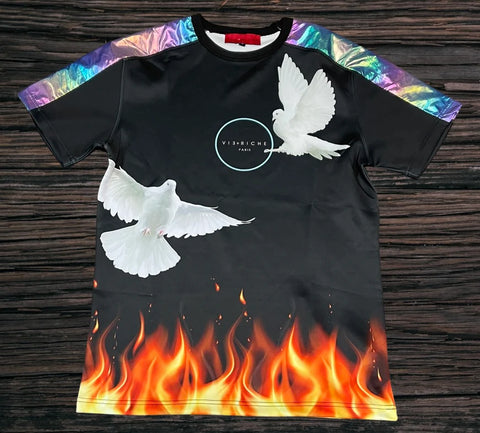 Men VIE+RICHE VR Fire Bird T-Shirt