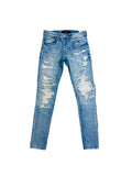 Men JORDAN CRAIG Gradient Color Ribbing Jeans