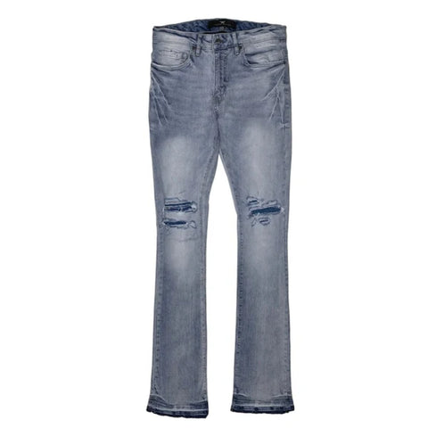 MEN JORDAN CRIAG STACKED DENIM ICE BLUE JEANS