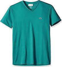 Men LACOSTE Pima Jersey V-Neck T-Shirt