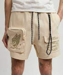 Men REASON Bridges Utility Stretch Tech Nylon Cargo Shorts