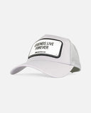 Men JOHN HATTER & CO Rubber Legends Live Forever Trucker Hat