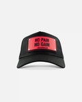 Men JOHN HATTER & CO Rubber No Pain No Gain Trucker Hat