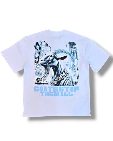 Men DENIMICITY Goatest Of All Stoned Out Oversize T-Shirt