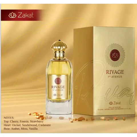 Unisex Rivage 5th Avenue Eau De Parfum By Zakat 3.4 FL OZ