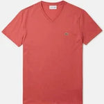 Men LACOSTE Pima Jersey V-Neck T-Shirt