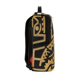 Sprayground AI Tribal Gold DLXSV Bookbag