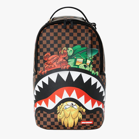 Sprayground Sip Sneakin & Peekin DLXSV Bookbag