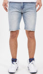 Men ETERNITY Raw Edge Denim Shorts