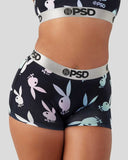 Women PSD Playboy Glow Shorts