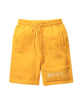 MEN STAPLE REVERSE SWEAT SHORT GOLD