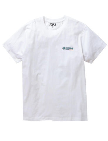 MEN STAPLE BELMONT GRAPHIC TSHIRT WHITE