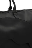 Unisex SPRAYGROUND Core Black PVC Shark Pocket Duffle Bag