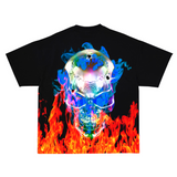 MEN L.O.V.E Flames All Over T-shirt