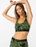 Women ETHIKA Camo Leopard Sports Bra