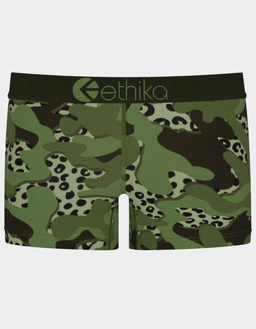 Women ETHIKA Camo Leopard Shorts