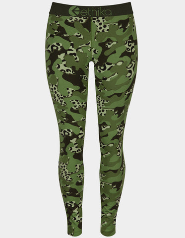 Women ETHIKA Camo Leopard Legging