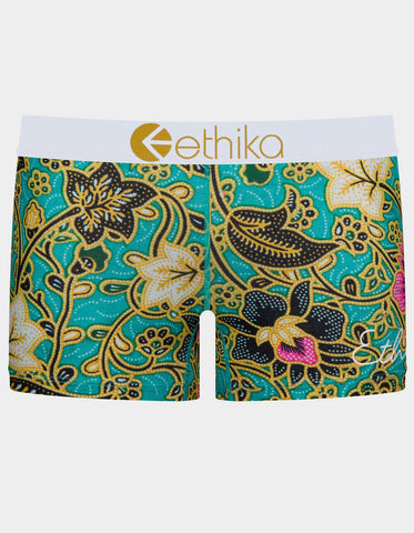 WOMEN ETHIKA JADE BLOSSOM STAPLE BOYSHORTS