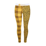 Women ETHIKA 50/50 Plaid & Animal Print legging