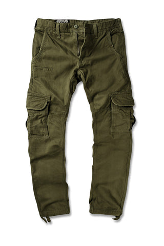 MEN JORDAN CRAIG CASUAL LONG CARGO PANT ARMY GREEN