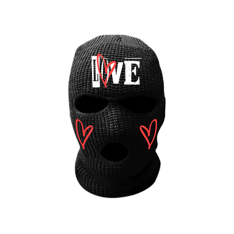 MEN L.O.V.E Stencil Love Ski Mask