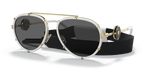 VERSACE Woman VE2232 Sunglasses In White/Dark Grey