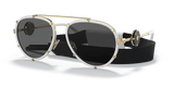 VERSACE Woman VE2232 Sunglasses In White/Dark Grey