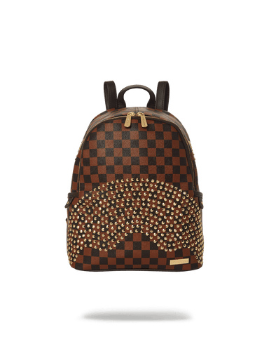 UNISEX SPRAYGROUND LIMITED EDITION SHARKS IN PARIS POLARIS SAVAGE MINI BACKPACK BROWN