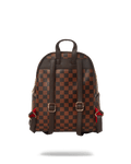 UNISEX SPRAYGROUND LIMITED EDITION SHARKS IN PARIS POLARIS SAVAGE MINI BACKPACK BROWN