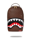 UNISEX SPRAYGROUND LIMITED EDITION MONEY CHECKERED OG DLXSV BACKPACK BROWN