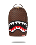 UNISEX SPRAYGROUND LIMITED EDITION MONEY CHECKERED OG DLXSV BACKPACK BROWN