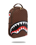 UNISEX SPRAYGROUND LIMITED EDITION MONEY CHECKERED OG DLXSV BACKPACK BROWN