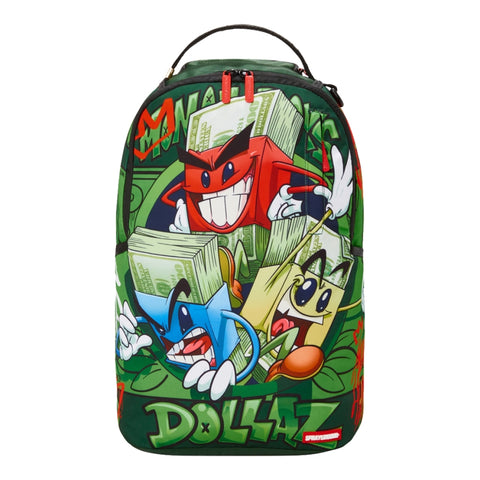 UNISEX SPRAYGROUND LIMITED EDITION MONEY BOYZ DOLLAZ DLXR BACKPACK GREEN