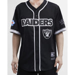 Men PRO STANDARD Las Vegas Raiders Logo Mesh Button Up Shirt