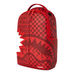 UNISEX SPRAYGROUND LIMITED EDITION SHARK BITE INFARED DLXV BACKPACK RED