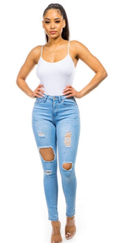 Women CYCLON Soft & Stretch Ripped Jean