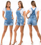 Women SWEET LOOK Ripped Short Overall