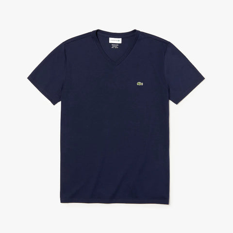 Men LACOSTE V-Neck Pima Cotton Jersey T-shirt