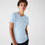 Men LACOSTE V-Neck Pima Cotton Jersey T-shirt