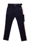 Men A.TIZIANO Wayne Five Pocket Cargo Jean BLACK