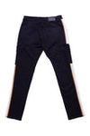 Men A.TIZIANO Wayne Five Pocket Cargo Jean BLACK