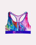 Women ETHIKA E-Peat Acrylic Tie-dye Sport Bra