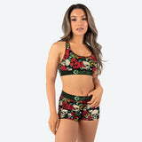 Women ETHIKA Brass Roses Sports Bra