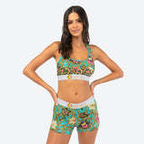 Women ETHIKA Jade Blossom Sports Bra