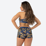 Women ETHIKA Gold Plaid Shorts