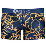 Women ETHIKA Gold Plaid Shorts