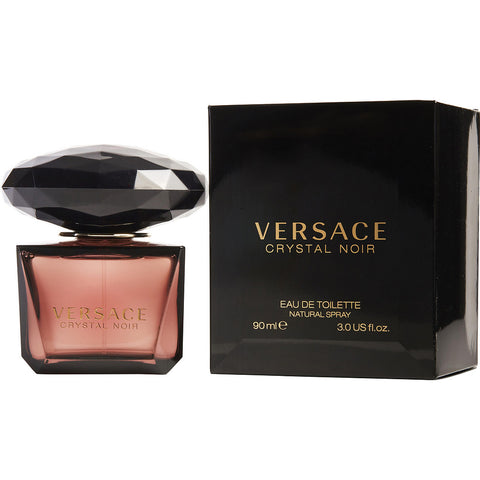 WOMEN VERSACE CRYSTAL NOIR EAU DE TOILETTE SPRAY 3.0 OZ.