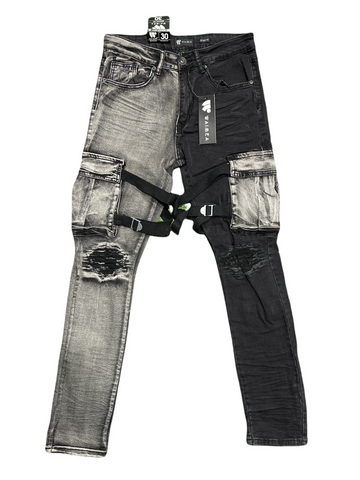 MEN WAIMEA SKINNY FIT JEAN BLACK/GREY