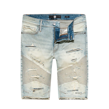 Men JORDAN CRAIG Richmond Moto Denim Shorts